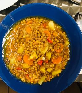 Llenties amb verdures